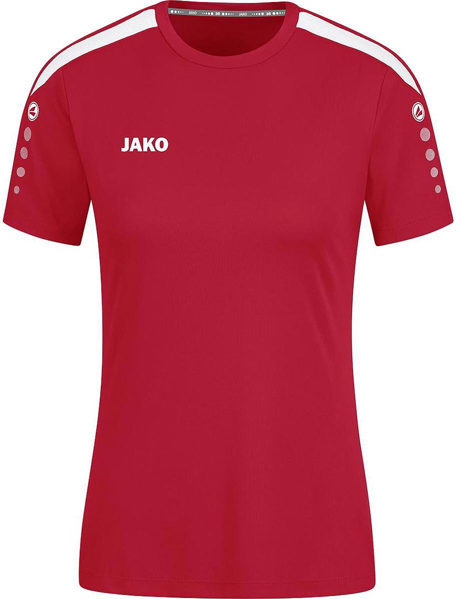 Jako Power Shirt Korte Mouw Dames - Rood | Maat: 44