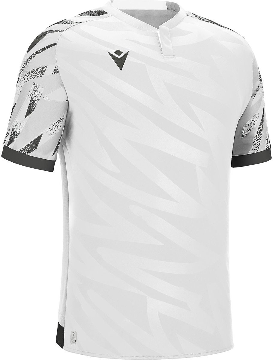Macron Themis Eco Shirt Korte Mouw Heren - Wit / Antraciet | Maat: M