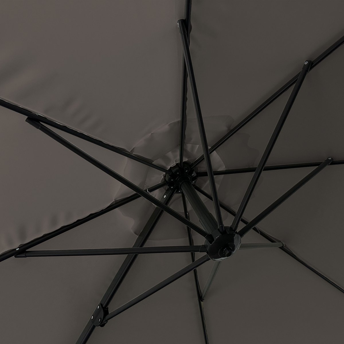 AXI Solea Zweefparasol Ø 300cm Antraciet/taupe – foto 2
