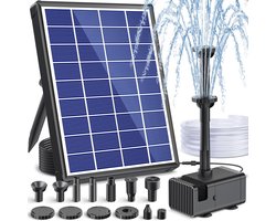 Zonne-energie Waterpomp – Fonteinpomp Tuin – Vijver Decoratie – Automatische Watervoorziening – 65W 15m Buis