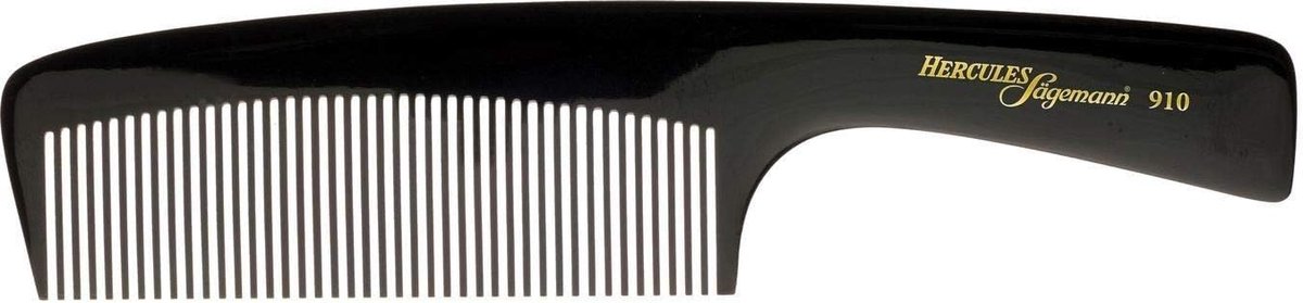 Tondeuse Kam - Machine Kam - Professioneel Knippen - Hand Bewerkt Eboniet - 21.5 cm Lengte - Zwart