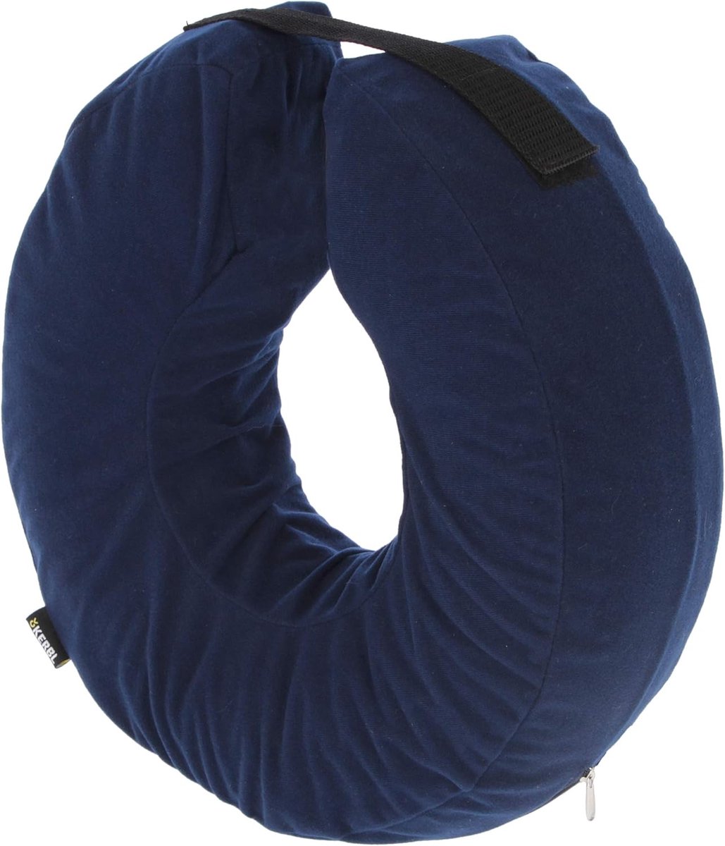 Opblaasbare Hondenhalsband - Herstelkraag Hond - Wondbescherming Hond - Verstelbare Pasvorm - 25-35 cm Nek - Blauw