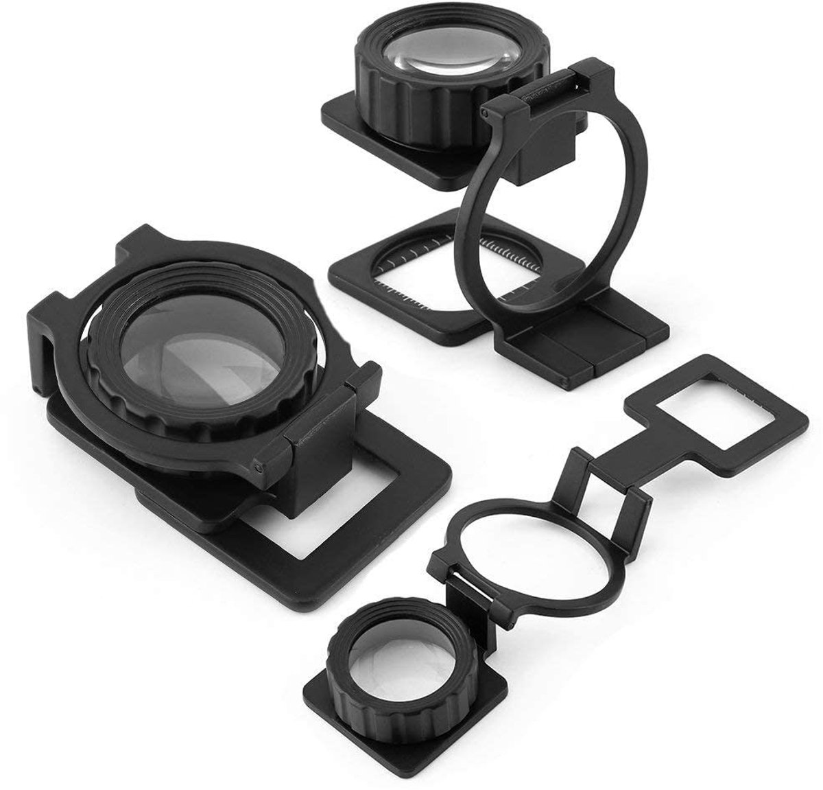 Allecto - Vergrootglas met Licht - Vergrootglas - Draagbaar en opvouwbaar - 20x vergroting - Ideaal voor hobby en lezen - Geschikt voor ouderen - C...