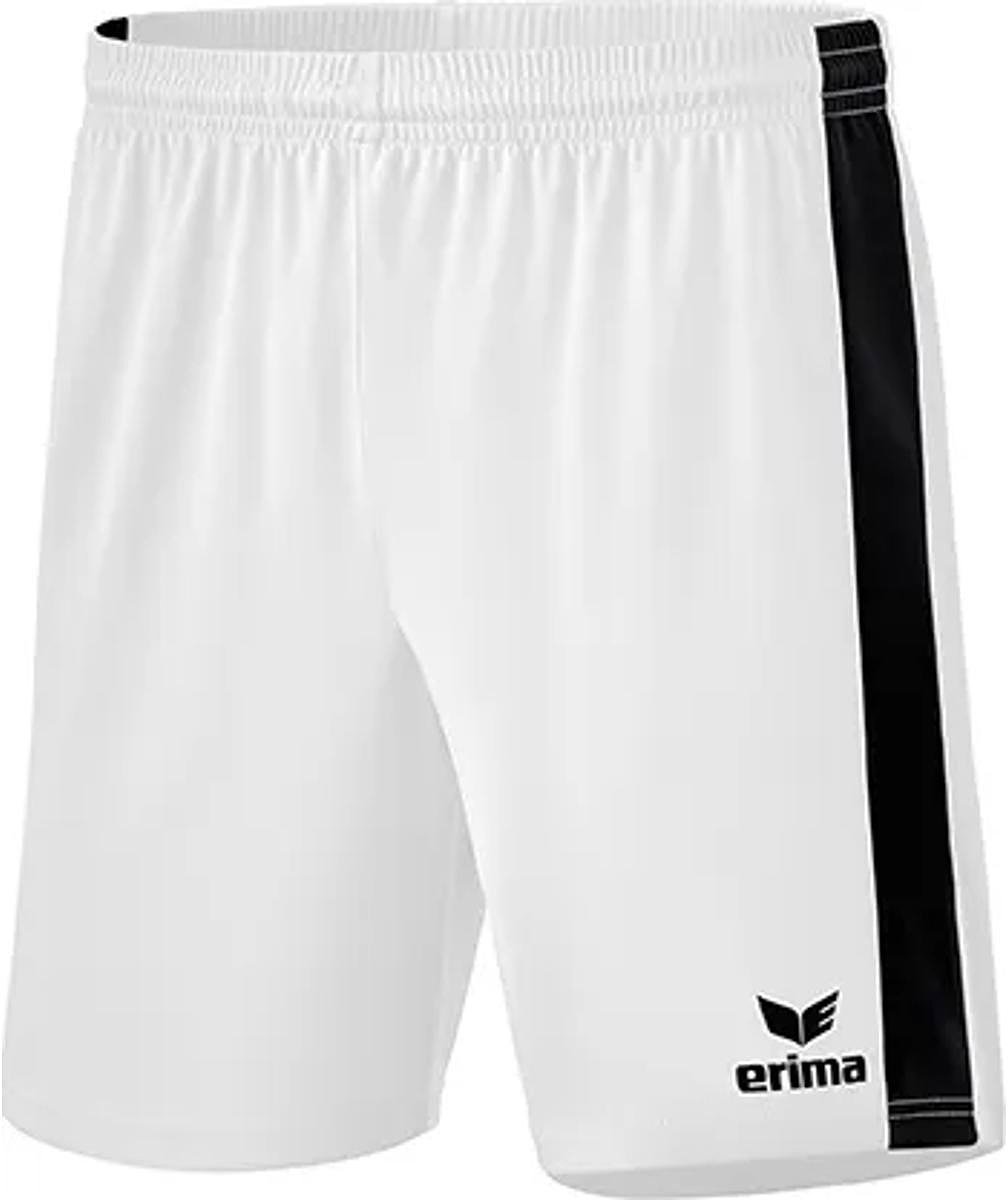 Erima Retro Star Short Kinderen - Wit / Zwart | Maat: 116