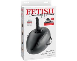 Pipedream Fetish Fantasy Series Body Dock opblaasbaar Love bal Seksapparaat - Zwart