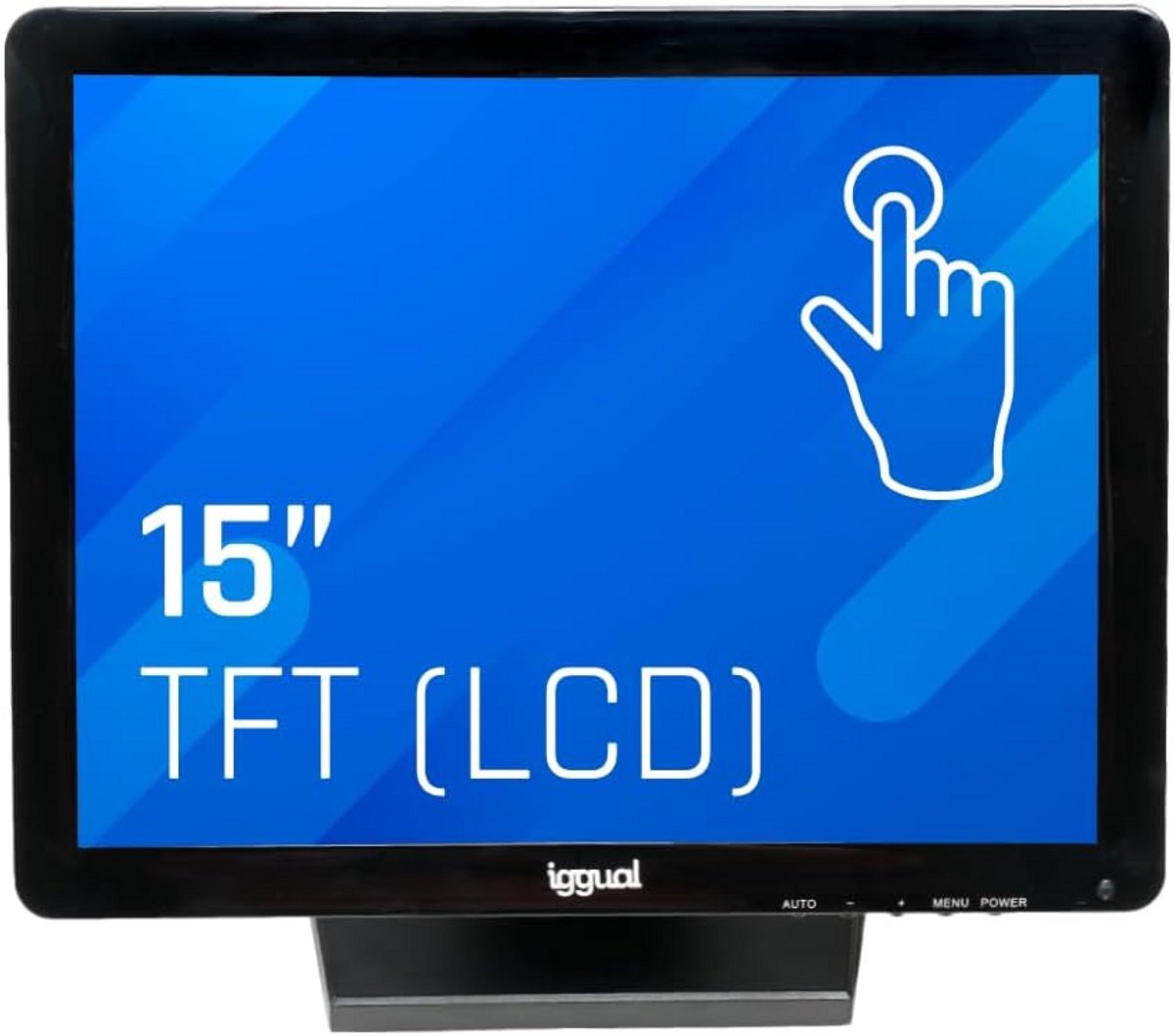 15 inch Resistief Touchscreen Monitor XGA Robuust voor Horeca en Winkel