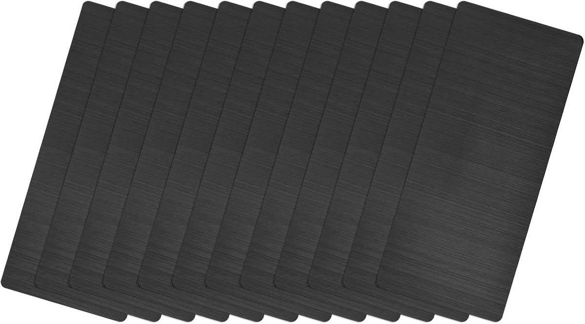 Set van 2 Blanke Metalen Plaatjes van Roestvrij Staal voor Graveren en DIY