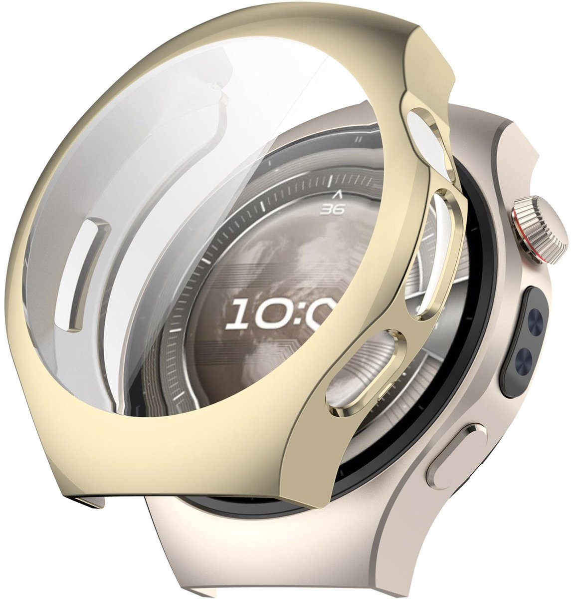 By Qubix - TPU case - Goud - geschikt voor Huawei Watch 5 - 46mm