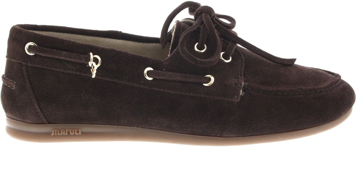 Dames Instappers & Ballerina's Maruti Eilza Dark Brown Donkerbruin - Maat 37