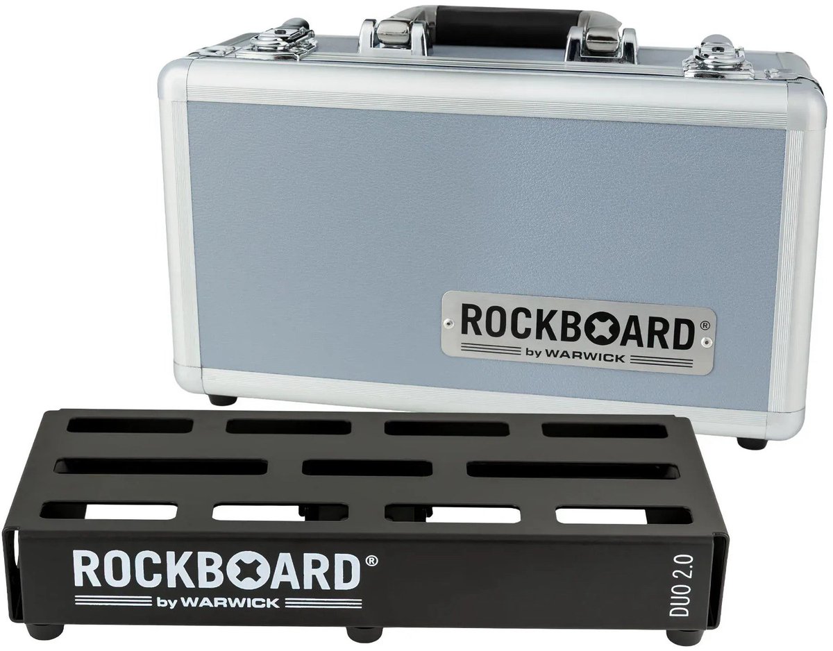 RockBoard DUO 2.0 pedalboard met flightcase
