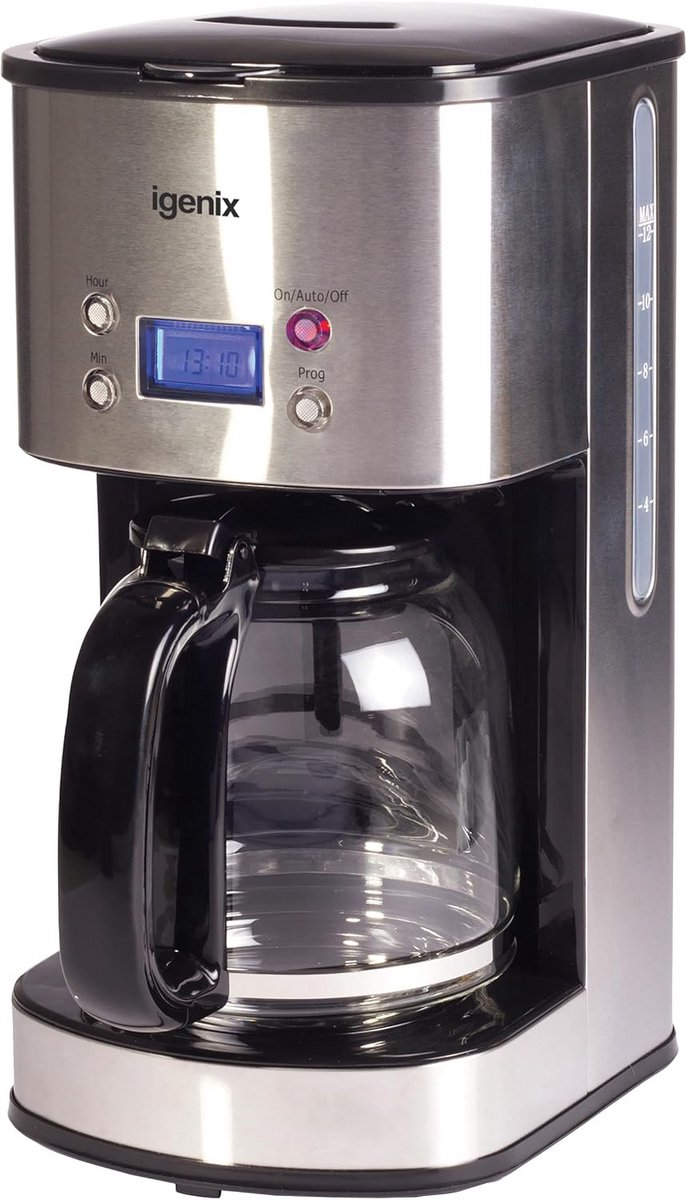 Digitale Koffiezetapparaat met Timer en RVS Behuizing