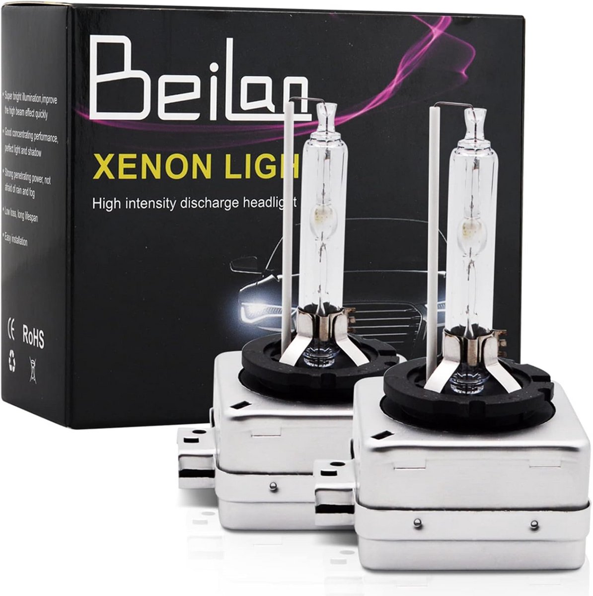 2 Stuks D1S Xenon Koplampen 35W 12V Hoge Intensiteit Ontlading Lampen