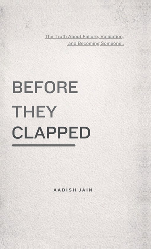Before They Clapped - cover