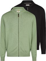 Redmond heren vest katoen, met rits, blauw