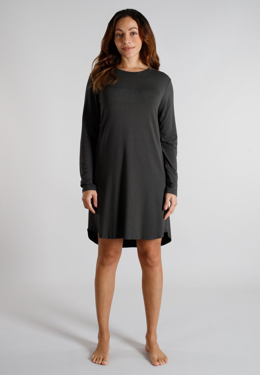 Tom Tailor Naila - Dames nachthemd lange mouw - Bruin taupe