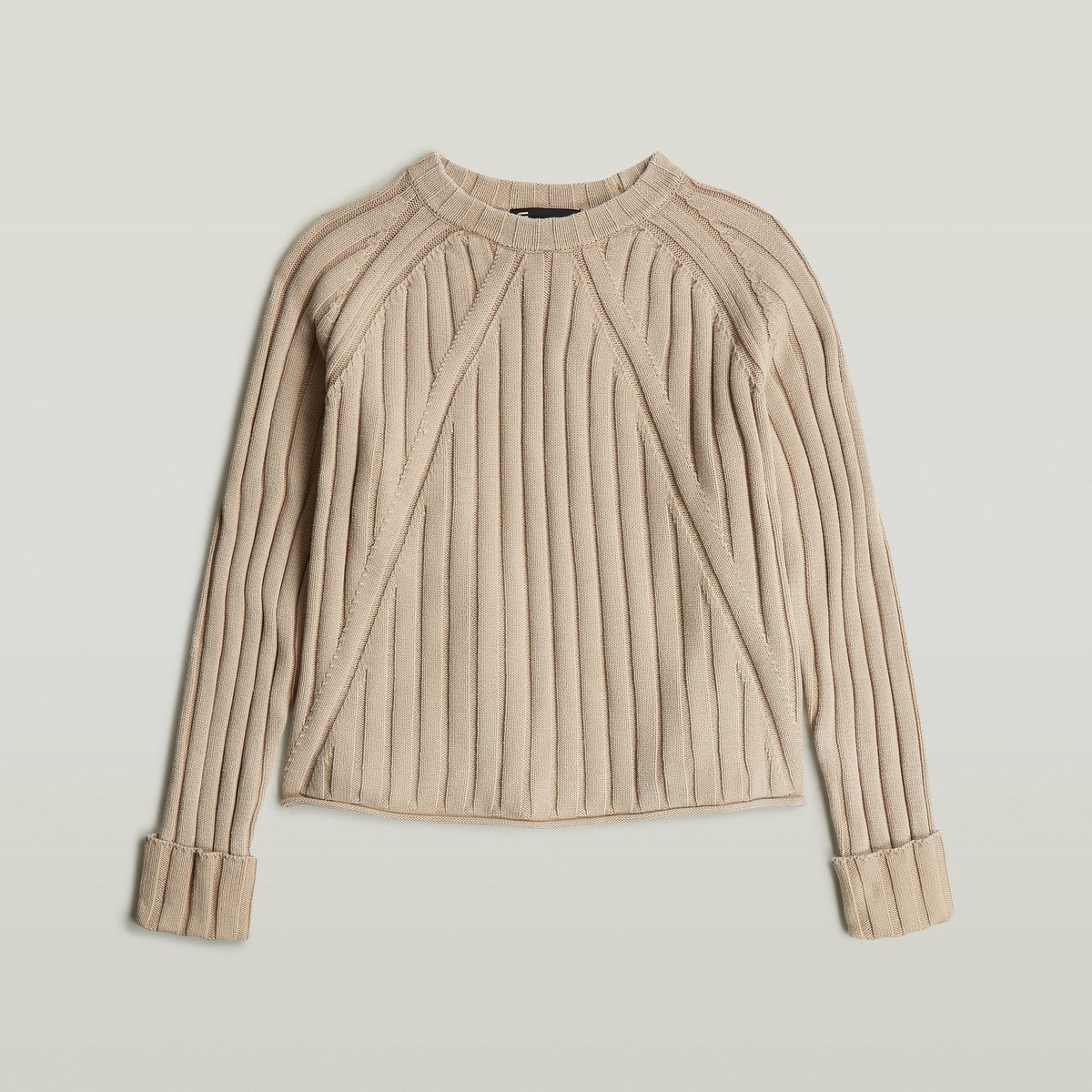 G-STAR Washed loose r knit wmn Dames Trui dk gd Dk Brick Gd