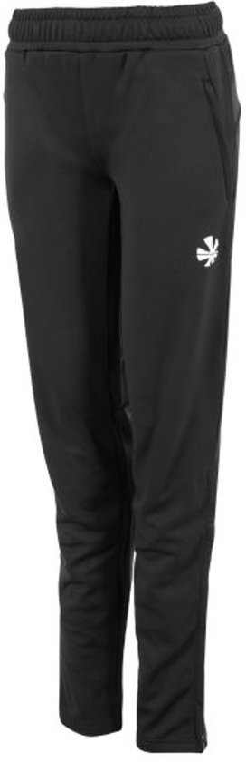 Zwarte Reece trainingsbroek voor dames met logo op linkerheup en elastische tailleband.