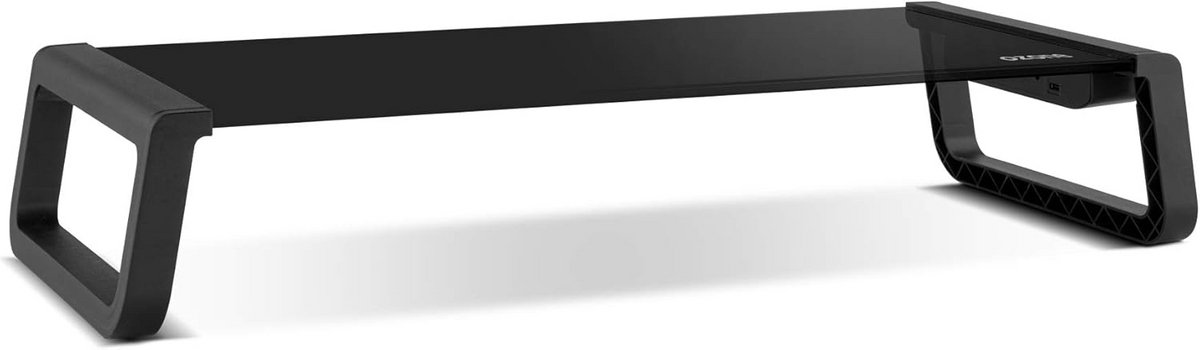 Monitor Standaard met USB 3.0 Hub en Gehard Glas voor PC