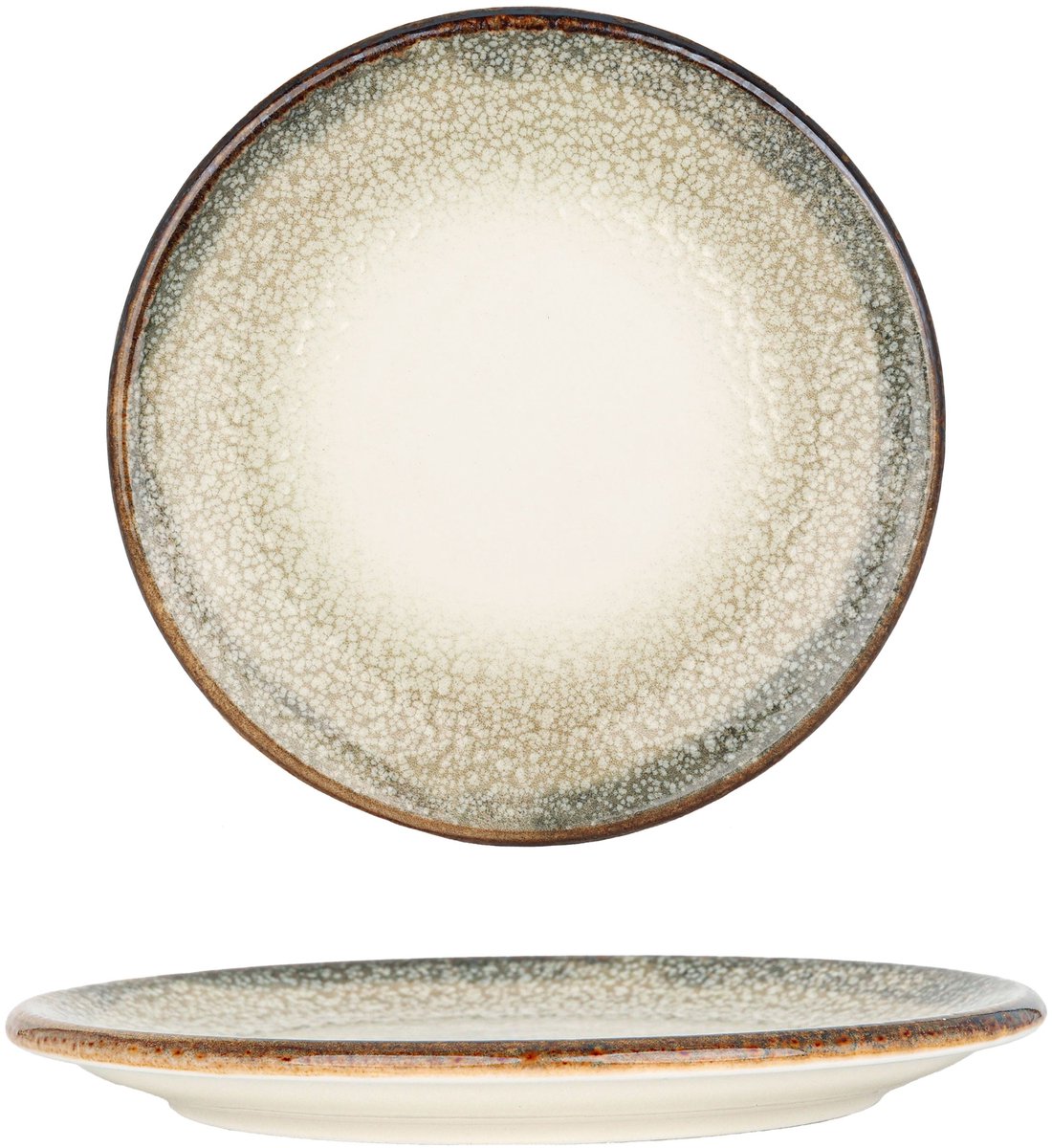 By Bone Dessertbord - Spazio - Porselein - 17 cm - set van 6