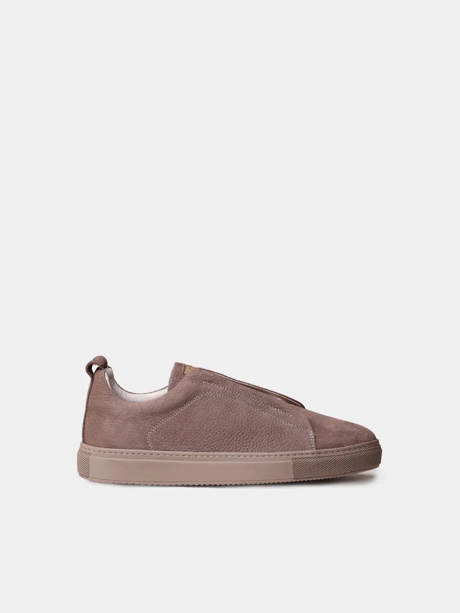 Nubuck sneakers voor heren met elastische veters | DORCA