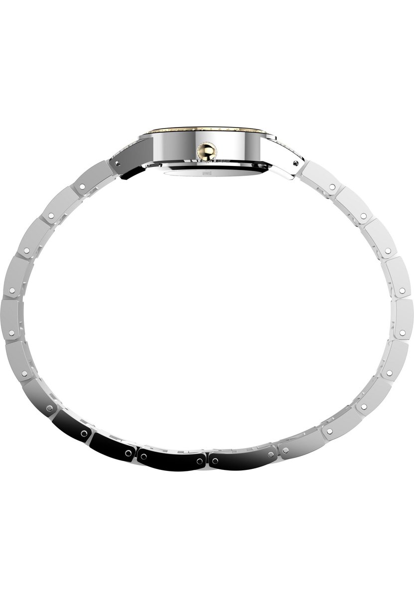 Timex Women's Dress Quartz Analoog Horloge Tweekleurig Behuizing Gemaakt Van 100% Legering En Een Armband Van 100% Leer 12 mm TW2W49000AJ, TW2W618006I, TW2W621006I