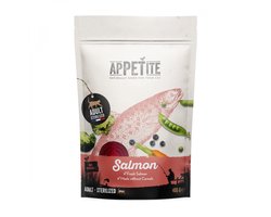 Appetite Adult Sterilised Kattenbrokken met Zalm 400g