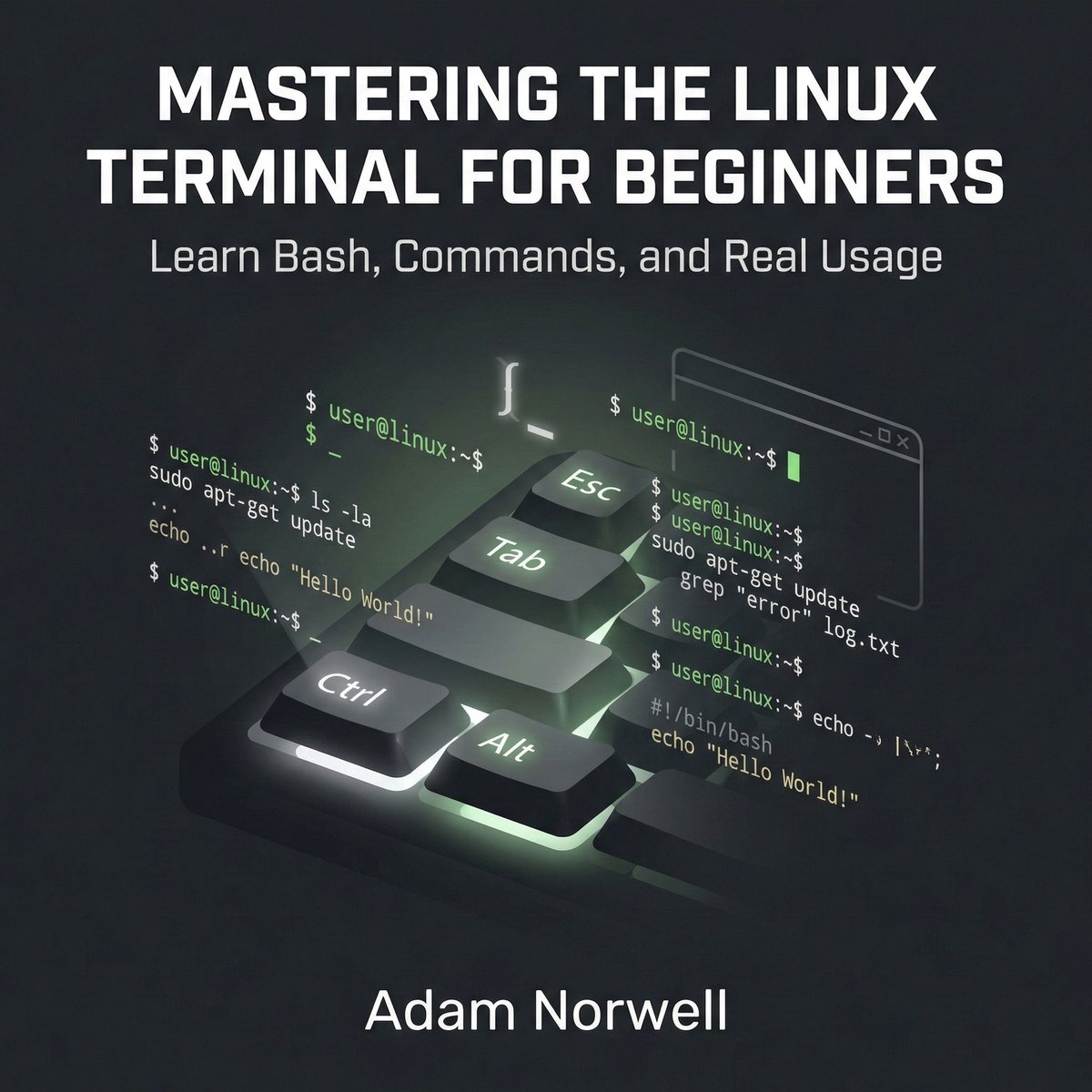 Omslag van Mastering the Linux Terminal for Beginners