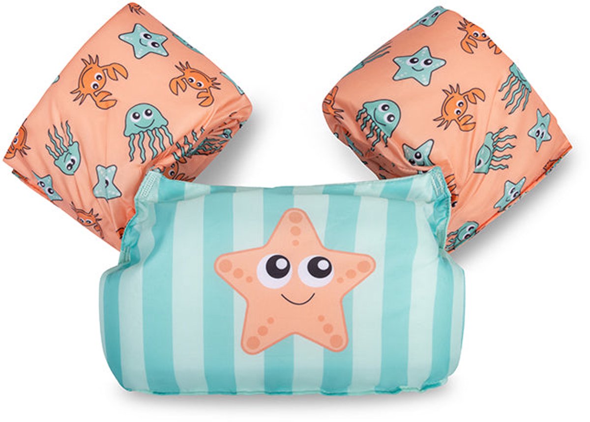 Swim Essentials Puddle Jumper - Groen/Roze - Animal Bands - 2/6 Jaar — afbeelding 11