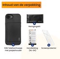 Contenu de l'emballage : coque R2B noire avec porte-cartes, kit de nettoyage et protecteur d'écran.