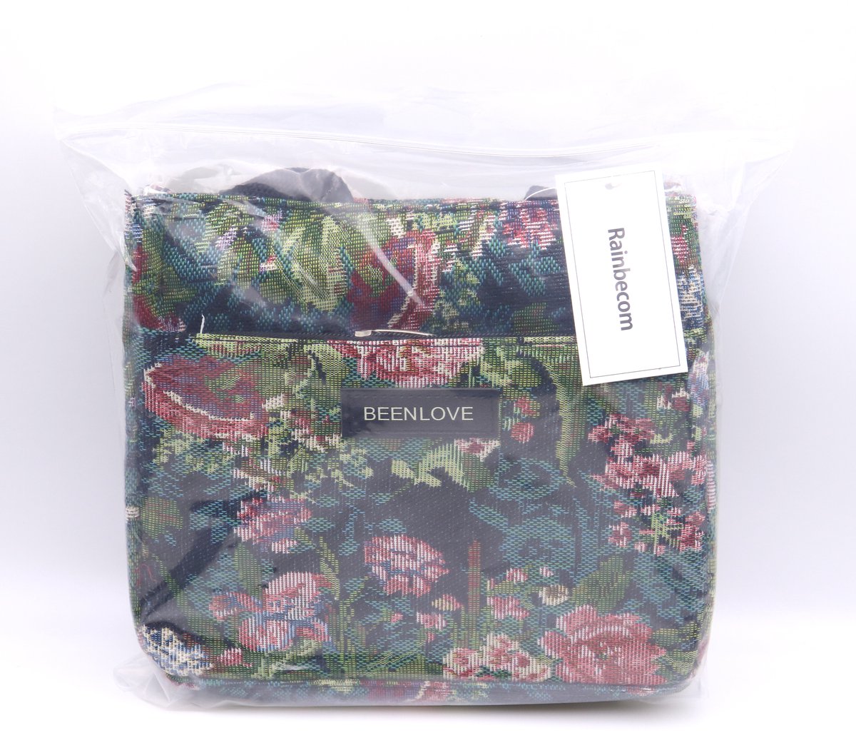 Rainbecom - Koeltassen Lunchtas 5,5L Geïsoleerd - Lunch tas Dames & Heren - 22x13.5x19.5 cm Lunchbag voor Werk & School - Koeltas Waterafstotend Polyester - Grote Opening met Rits - Zwart Vintage Rozen — cadeau in Cadeau-ideeën - foto 6
