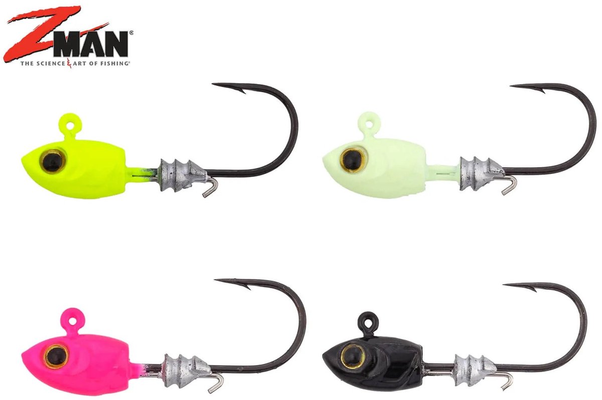 Z-Man Micro Shad Headz Zwart / Size 4 | 3.5g