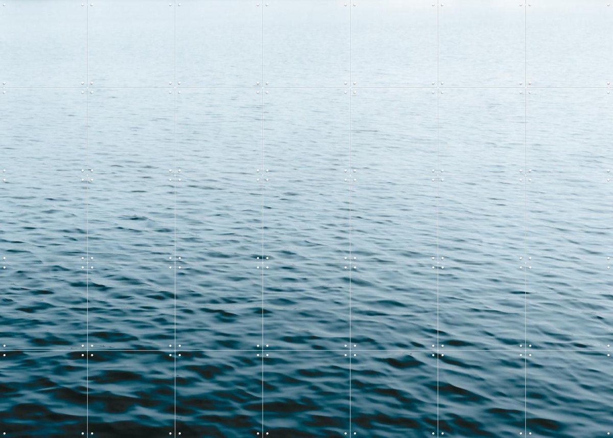 IXXI Blue Water, Photolovers - 140 x 100 cm - Gratis ophangtool - Grote wanddecoratie en posters - Fotografie, Minimalisme, Slaapkamer, Woonkamer