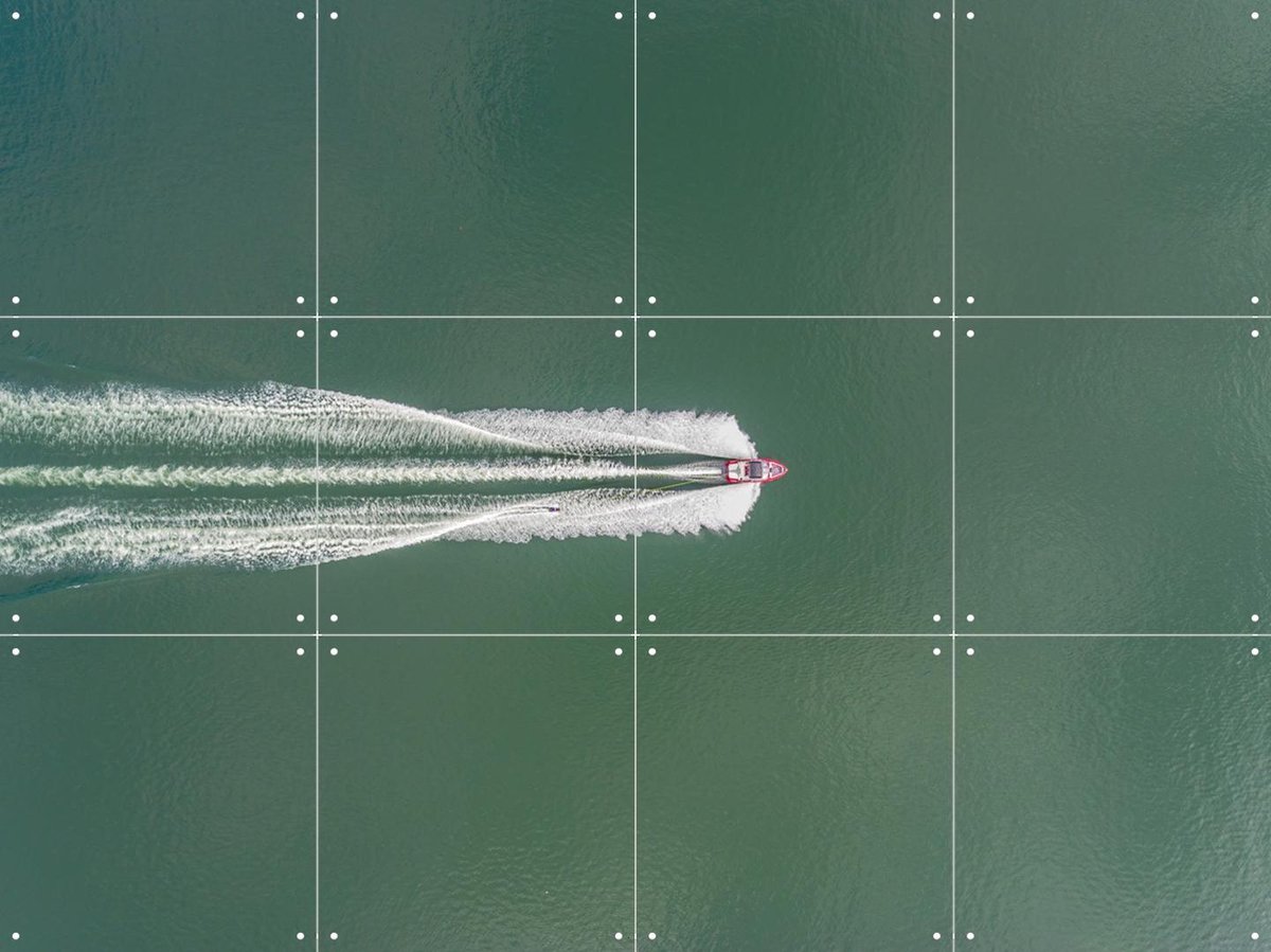 IXXI Speedboat, Kobayashi Tetsurou & Various - 80 x 60 cm - Gratis ophangtool - Grote wanddecoratie en posters - Fotografie, Mancave, Woonkamer