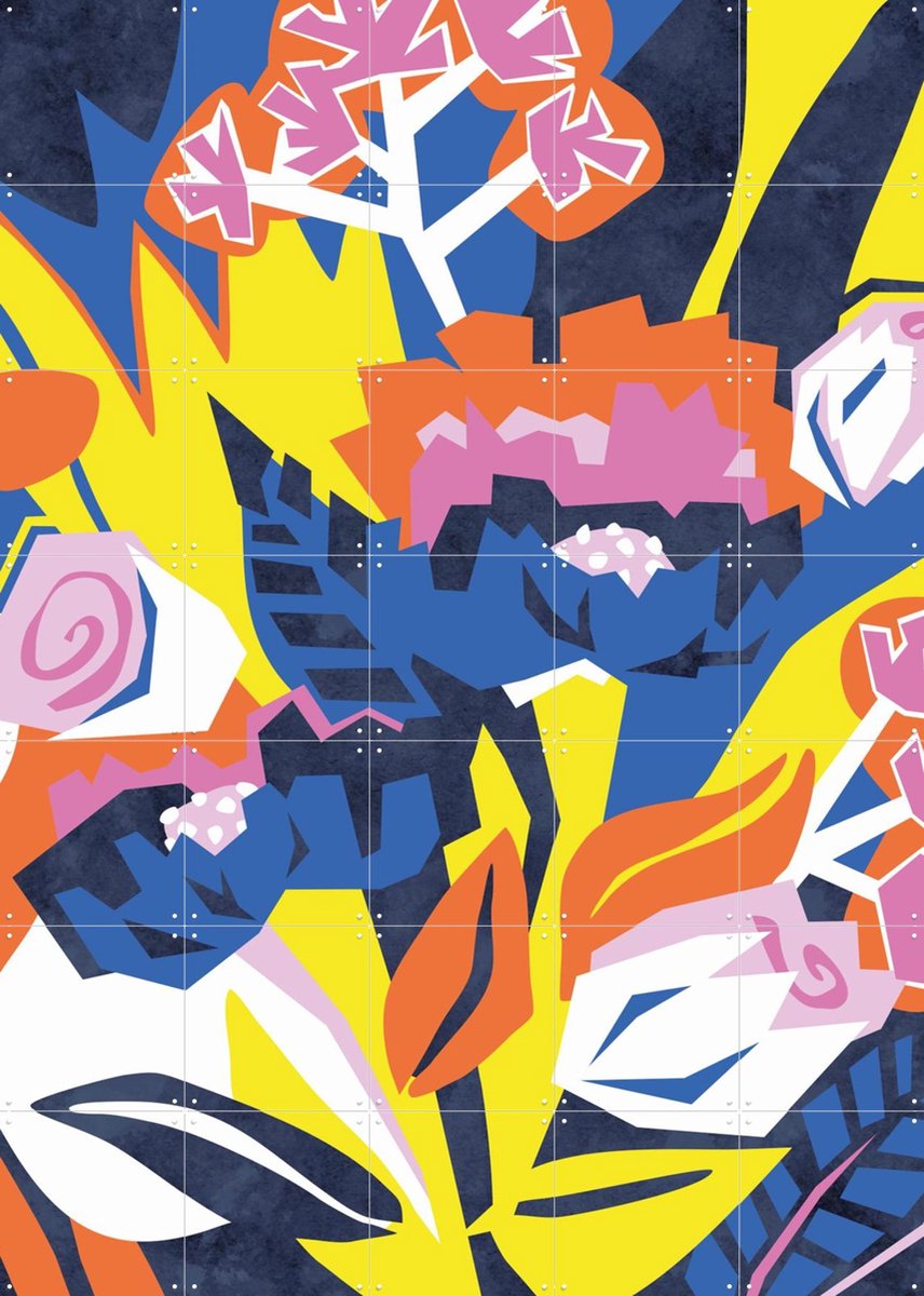 IXXI Filtered, Megan Gallagher - 100 x 140 cm - Gratis ophangtool - Grote wanddecoratie en posters - Abstract, Illustraties, Kleurrijk, Digitale