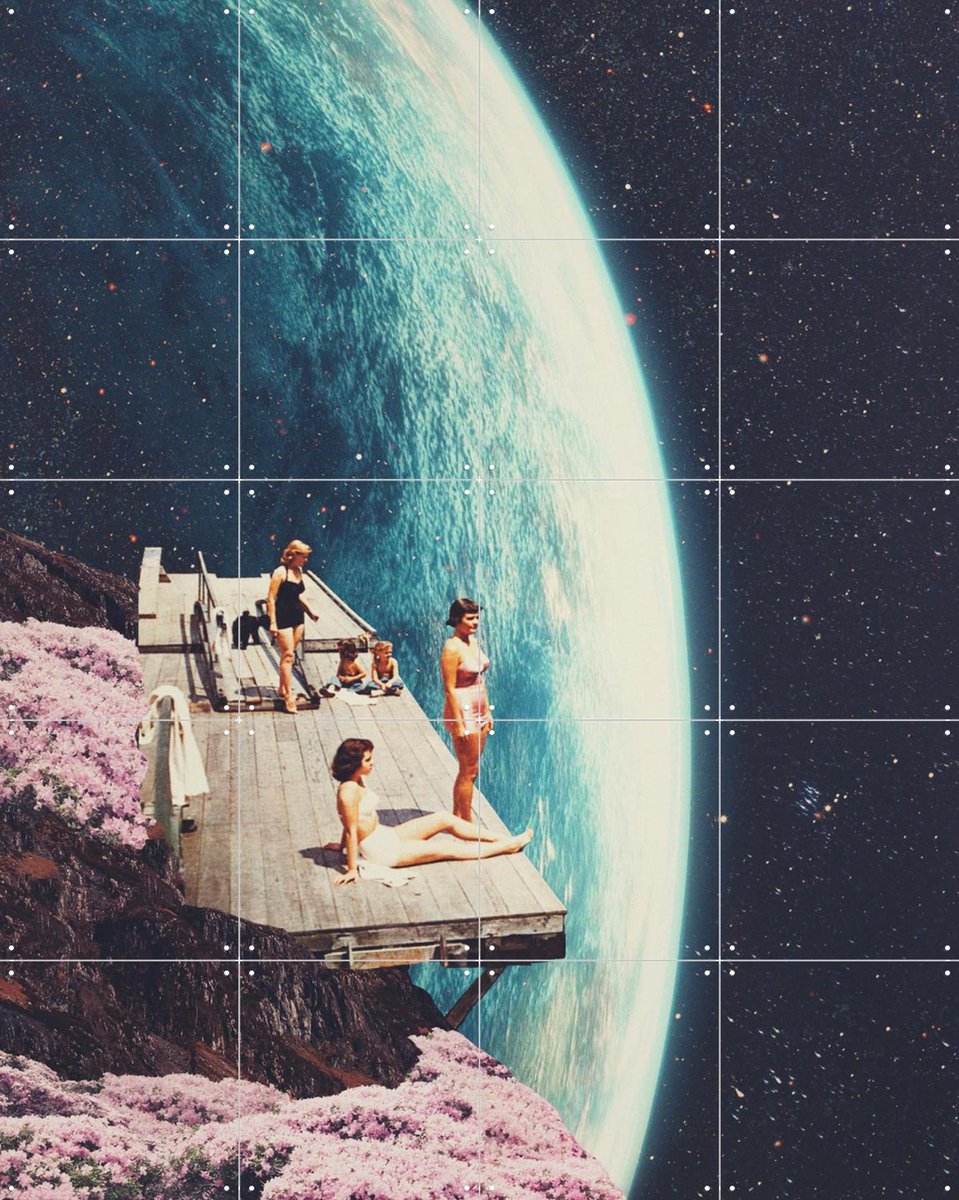 IXXI They are Expecting Us at Home, Frank Moth - 80 x 100 cm - Gratis ophangtool - Grote wanddecoratie en posters - Fotografie, Collage, Digitale
