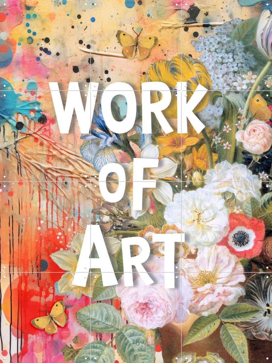 IXXI Work of Art, Marja van den Hurk - 60 x 80 cm - Gratis ophangtool - Grote wanddecoratie en posters - Illustraties, Kleurrijk, Studeerkamer