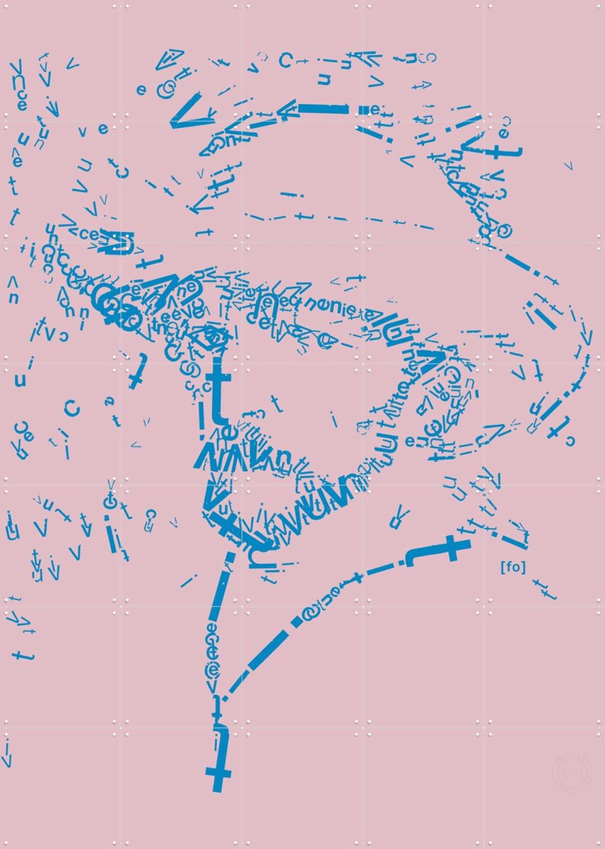 IXXI Letterhead Vincent van Gogh, Fototypo - 100 x 140 cm - Gratis ophangtool - Grote wanddecoratie en posters - Typografie, Digitale Kunst, Grafisch