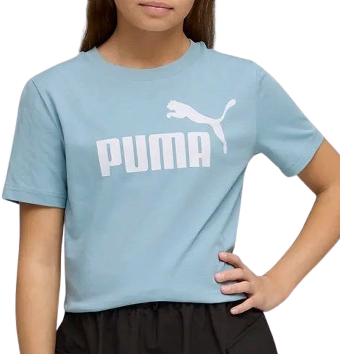 Puma Essentials No. 1 Logo Shirt Junior Blauw