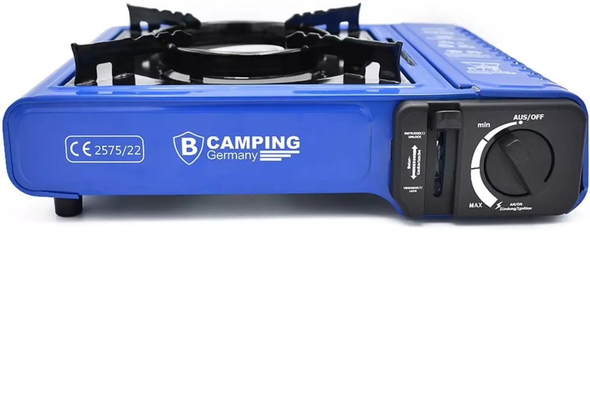 Benson Camping kooktoestel draagkoffer blauw