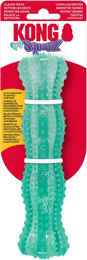 Kong squeezz stick dentaire vert menthe (5X5X20,5 CM)