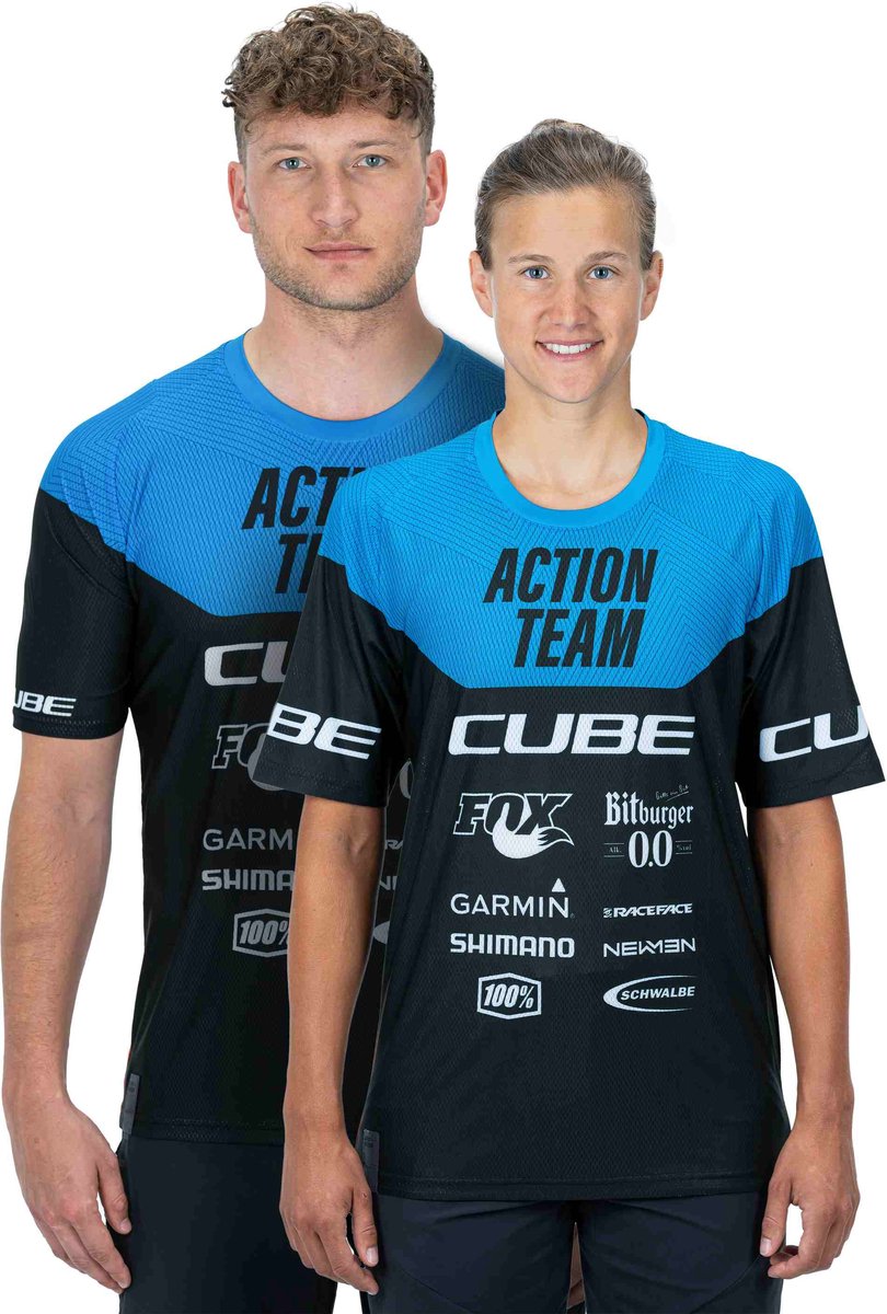 CUBE Fietsshirt EDGE ROUND NECK JERSEY S/S X ACTIONTEAM L