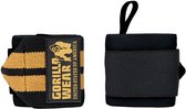 Gorilla Wear Wrist Wraps Pro - Fitness Handschoenen - Krachttraining - Crossfit Handschoenen - Zwart/Goud