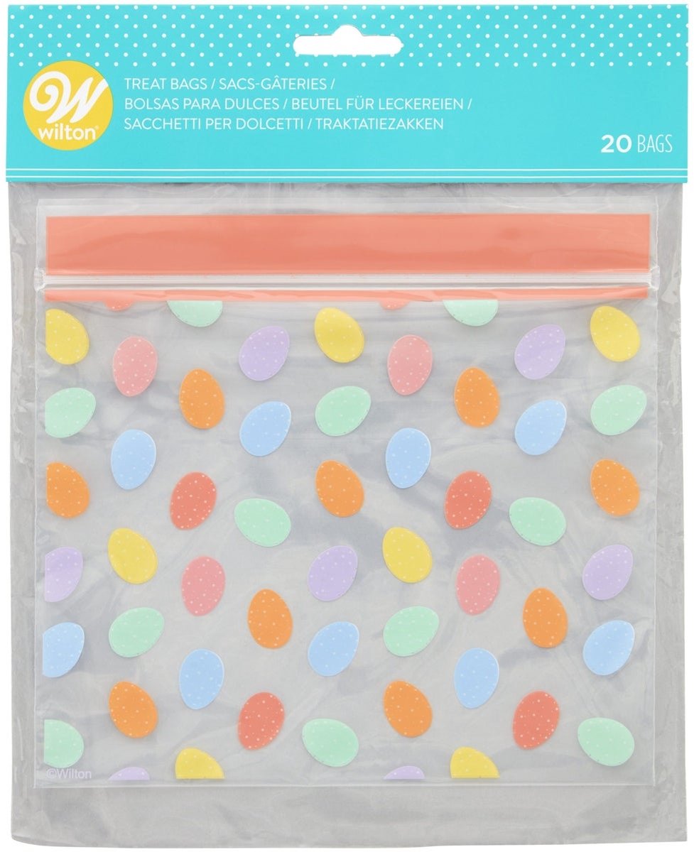 Wilton Traktatie Zakjes - Hersluitbaar - Paaseitjes - 20 Stuks - Snoepzakjes