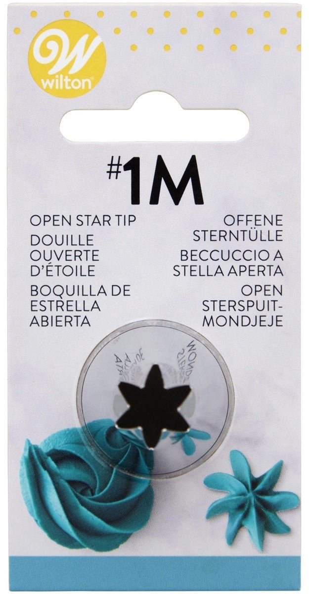 Wilton Spuitmondje - #1M Open Ster - Garneerspuit voor Taartdecoratie