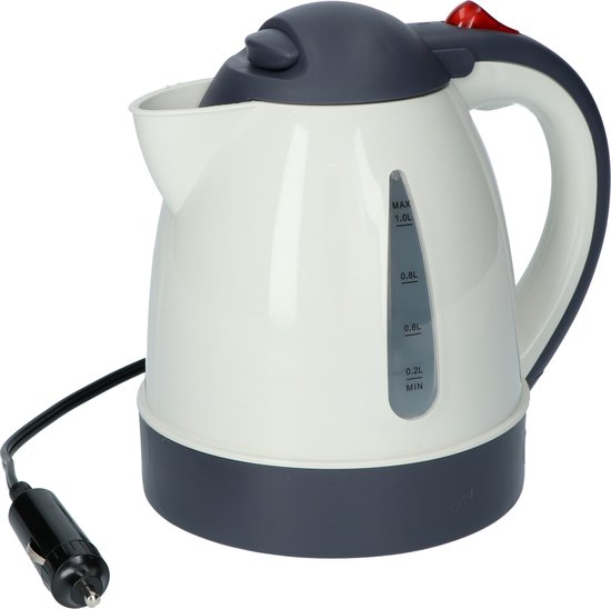 Carpoint - Camping waterkoker - Wit - 12 Volt