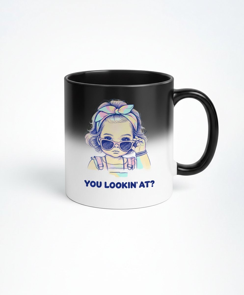 You Lookin' At? Magic Mug - Koffiemok met Veranderend Design