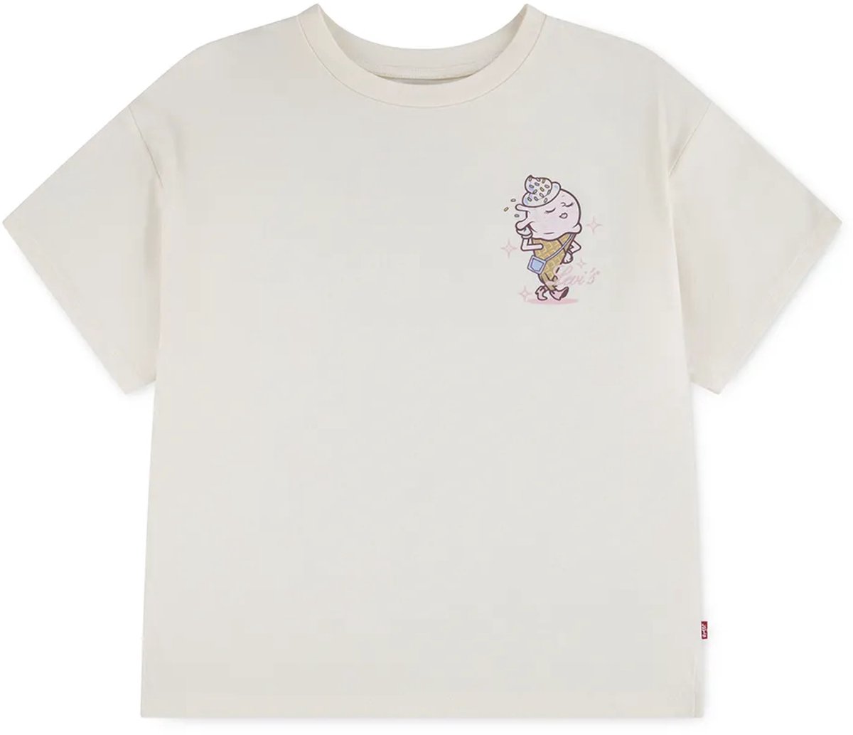 Levi´s ® Kids Just Chilling T-shirt Met Korte Mouwen 10 Years Meisje Wit