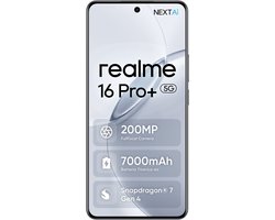 realme 16 Pro Plus 5G Grijs – 12GB+512GB | 200MP Camera | 7000mAh | 80W | IP69 | Snapdragon 7 Gen 4