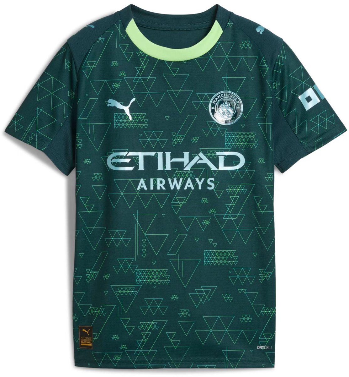 Manchester City Fourth kindertruitje 2025/26 Groen