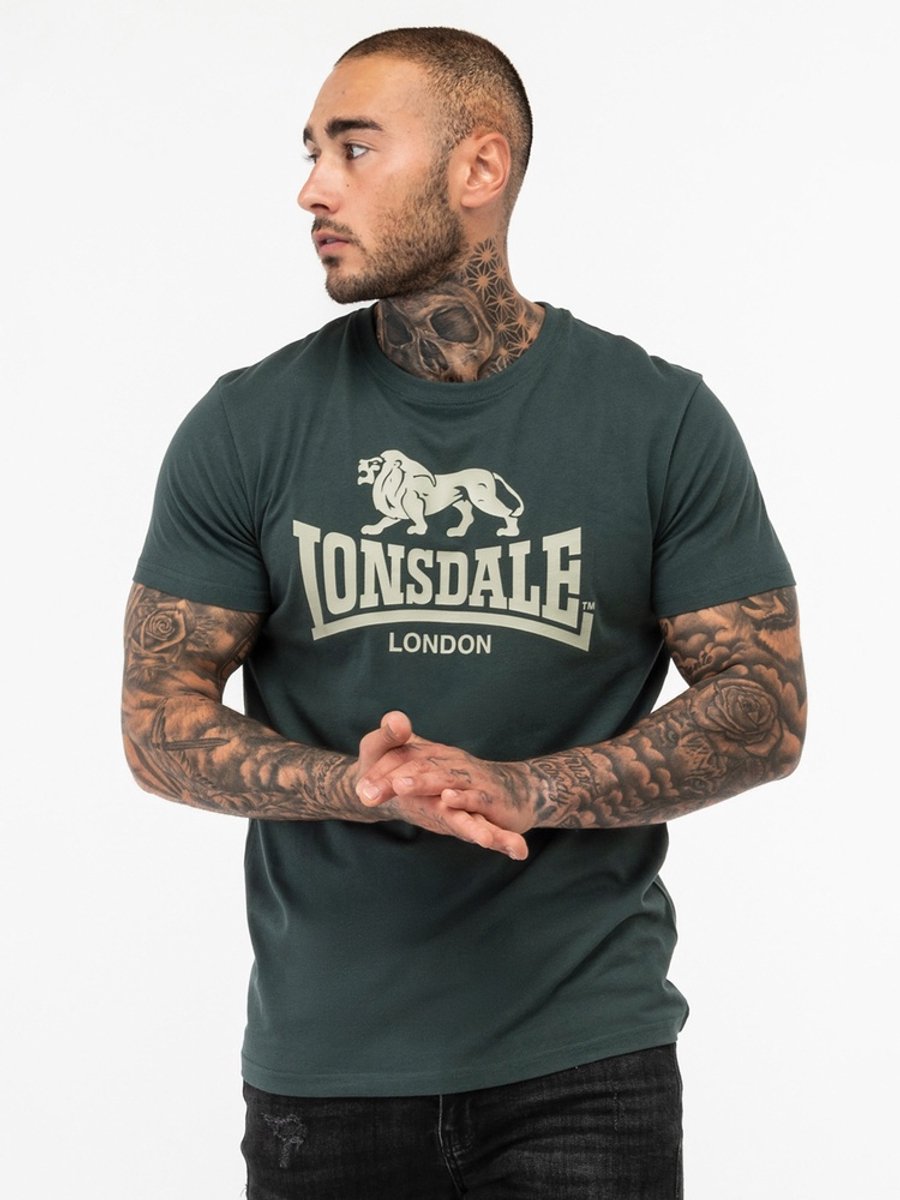 Lonsdale St. Erney T-Shirt Normale Passform Green/Green-XS